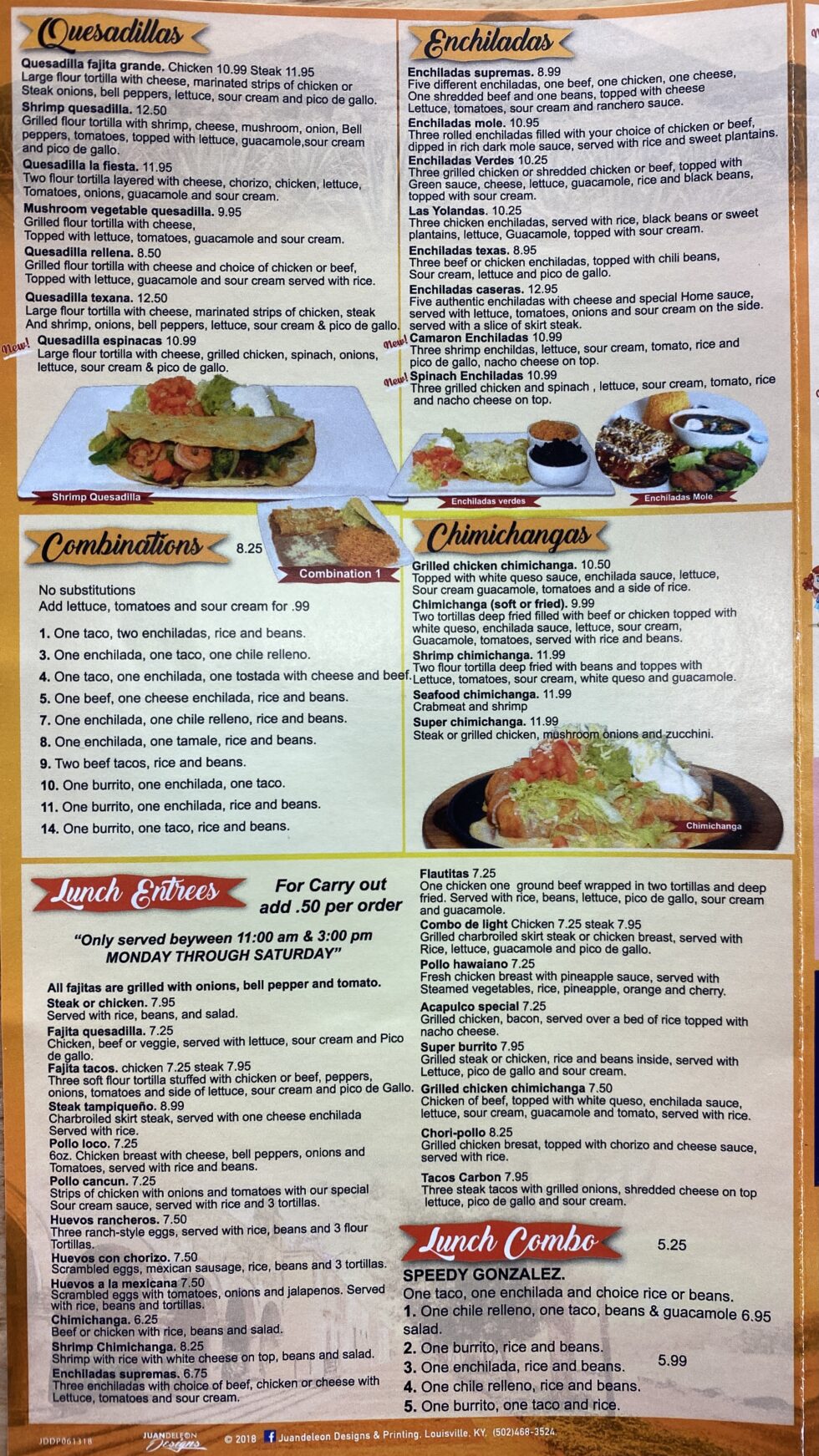 Restaurant Menu Little Mexico