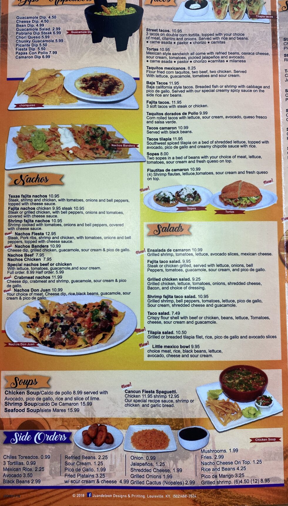 Restaurant Menu Little Mexico